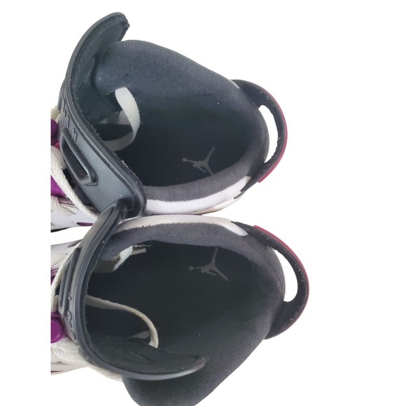 Air Jordan 6 Retro Grape Athletic Shoes Youth 4Y Womens 5.5 Purple White Sneaker - Picture 14 of 16